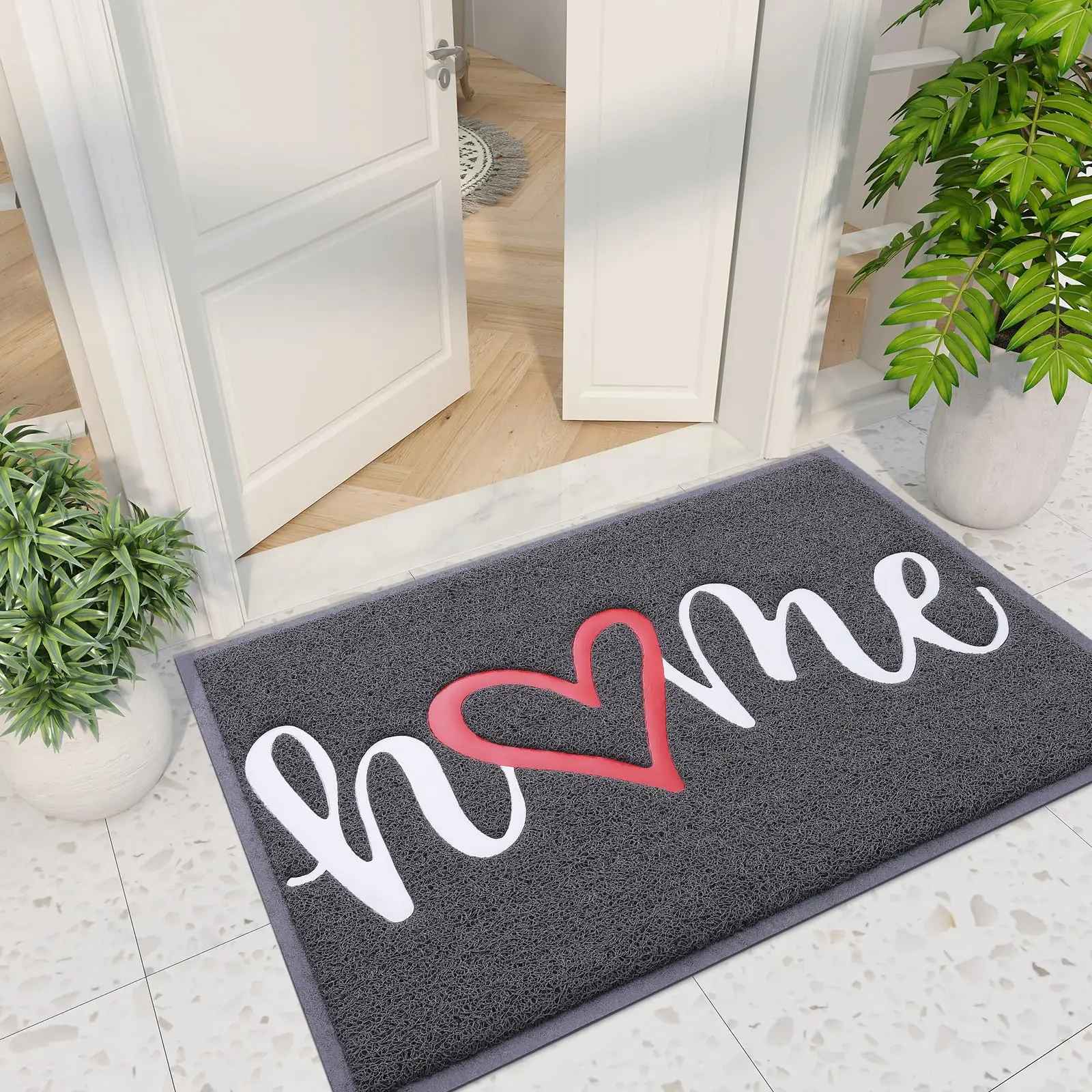 Tapis d'entrée AquaStop home gris