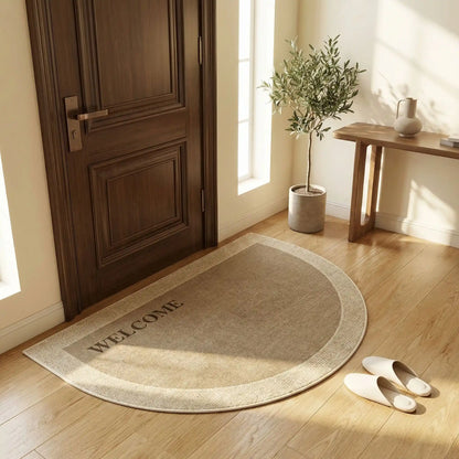 Tapis d'entrée intérieur antidérapant beige
