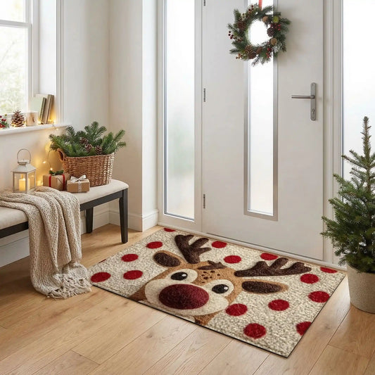 Tapis d entrée intérieur cerf pain d'épice