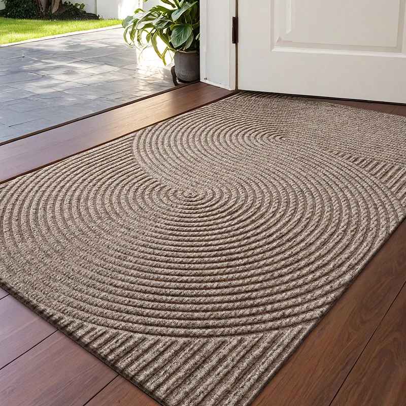 Tapis d entrée | Rainures 3D Motif Cercle - Rangement signature