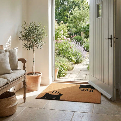 Tapis d'entrée intérieur original | Chat Noir - Rangement signature
