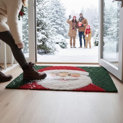 Tapis d'entrée intérieur | Père Noël - Rangement signature