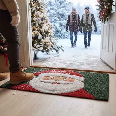 Tapis d'entrée intérieur | Père Noël - Rangement signature