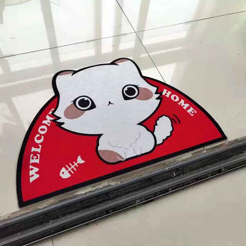 Tapis d'entrée | Motif Chatons - Antidérapant - Rangement signature