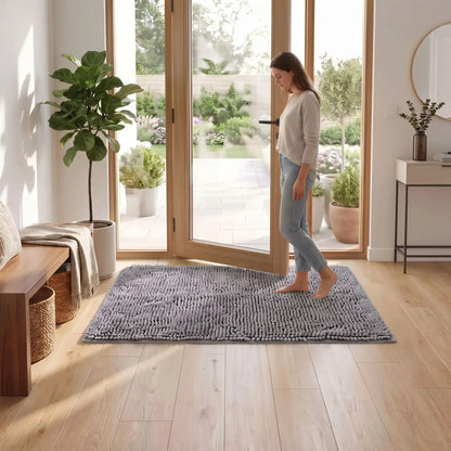 Tapis d’entrée absorbant NORDEN™ chenille anti‑humidité doux