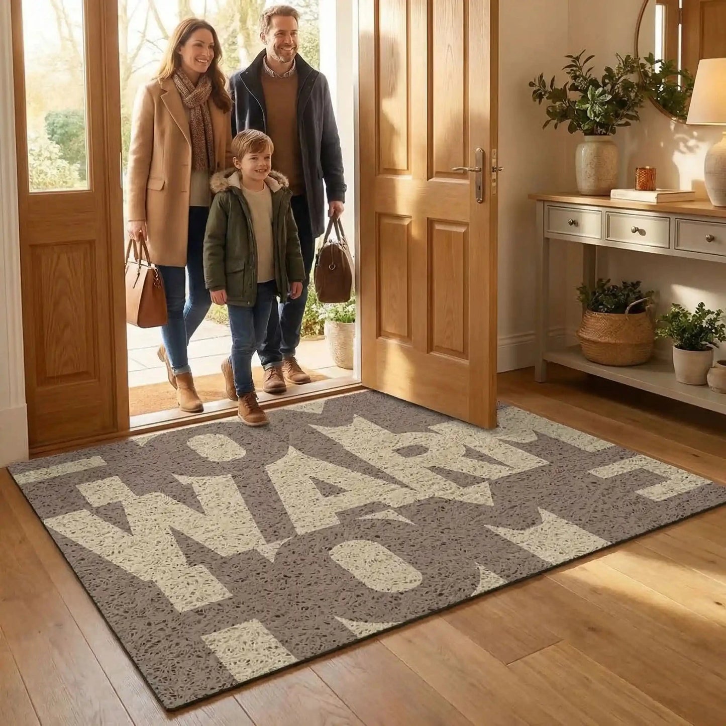 Tapis d’entrée CleanGuard™ Warm dans une belle maison familiale.