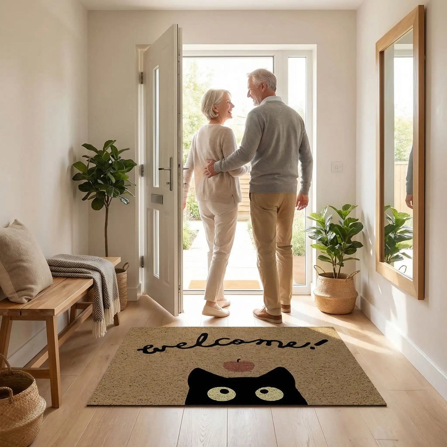 TAPIS ENTREE | CleanGuard™ - Welcome Cat - Rangement signature