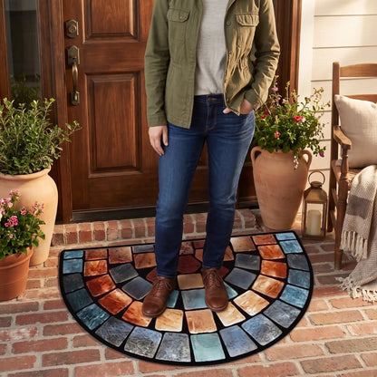Tapis d’entrée FJELL™ design artistique chic en polyester