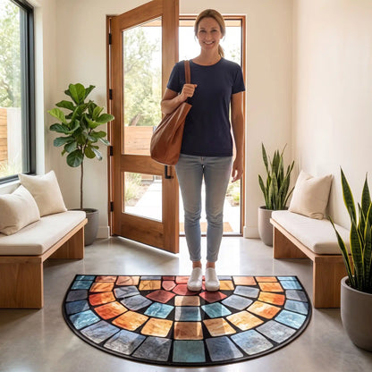 Tapis d’entrée FJELL™ chic artistique décoratif polyester
