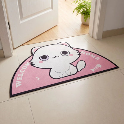 Tapis d’entrée | FJELL™ – Motif Chatons Rose Décoratif Premium Polyester
