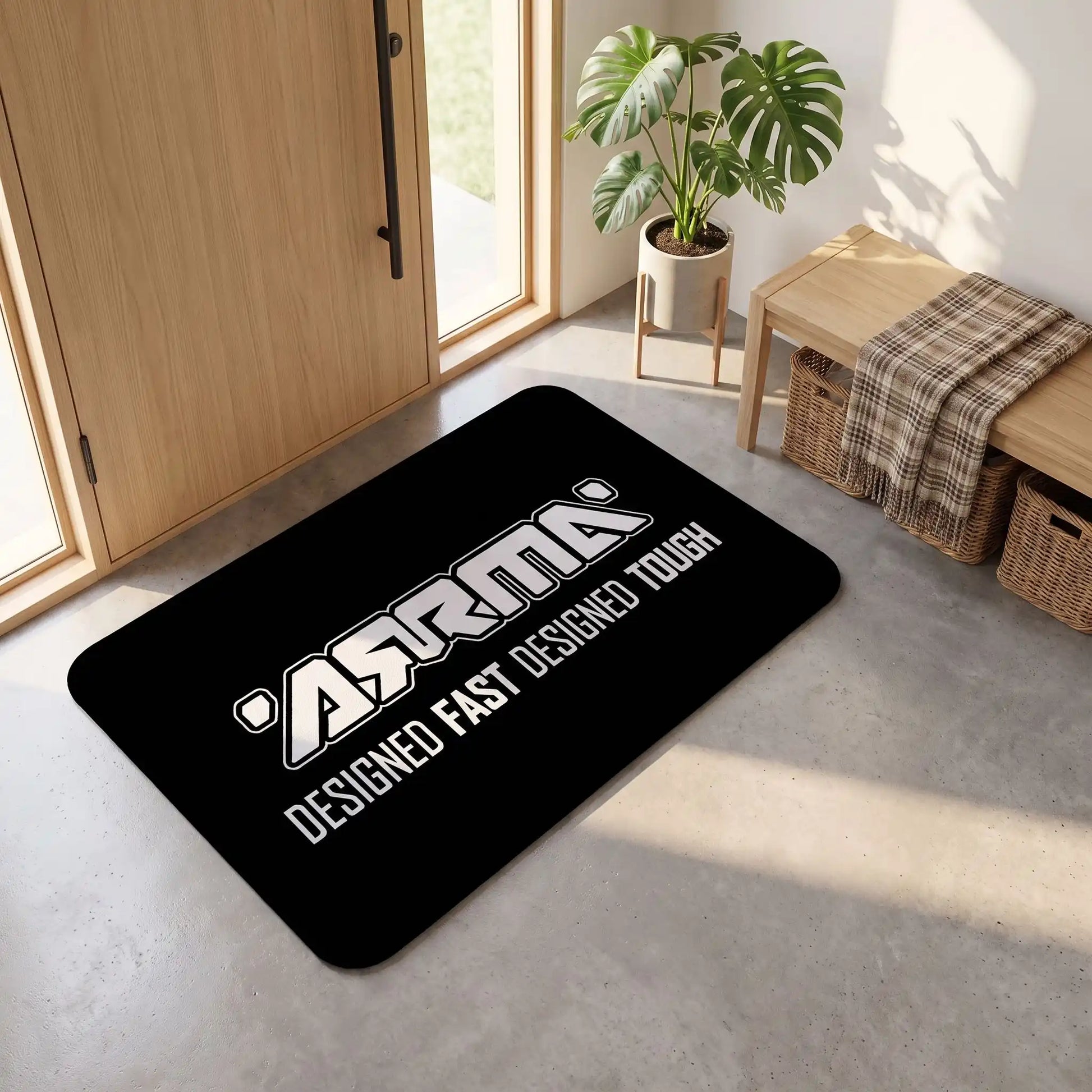 Tapis d’entrée intérieur | LYKKE™ – ARRMA RC Noir Design Performance 100% Polyester