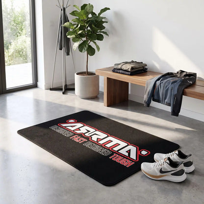 Tapis d’entrée intérieur | LYKKE™ – ARRMA RC Noir Design Track 100% Polyester