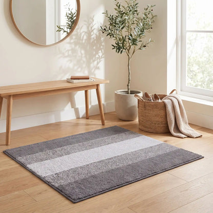Tapis d’entrée intérieur LYKKE™ SoftStep gris en microfibre antidérapante