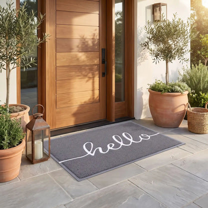 Tapis d’entrée NORDEN™ AquaStop hello antidérapant PVC caoutchouc
