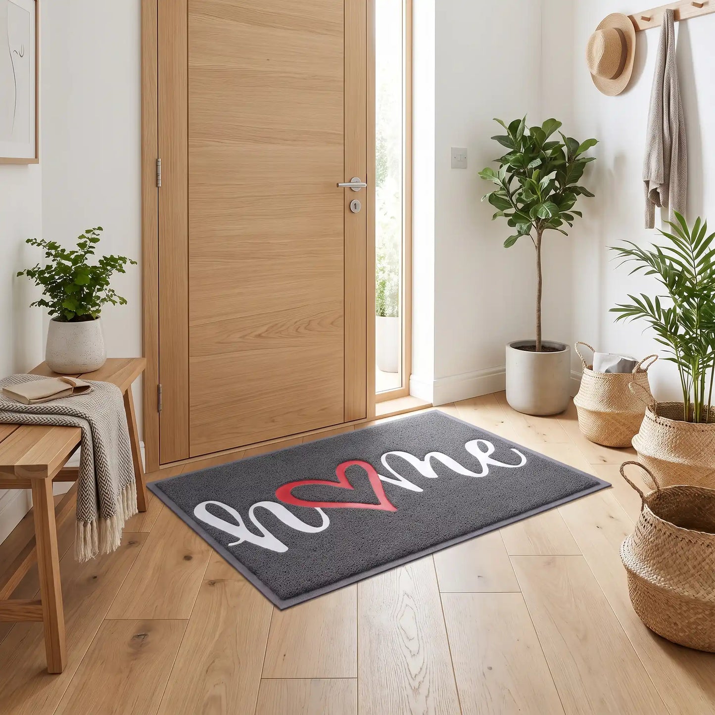Tapis d’entrée NORDEN™ AquaStop home antidérapant PVC caoutchouc gris