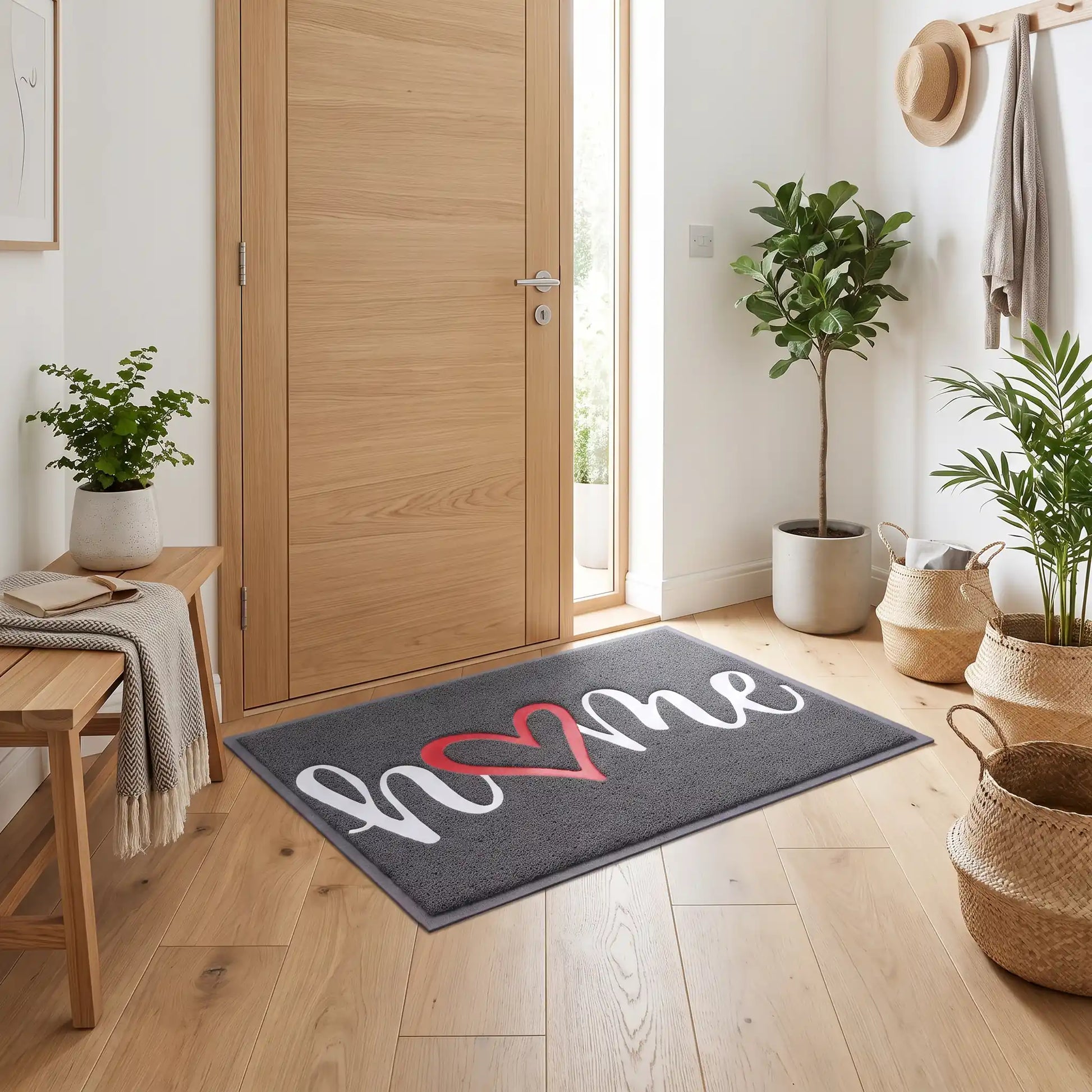 Tapis d’entrée NORDEN™ AquaStop home antidérapant PVC caoutchouc gris
