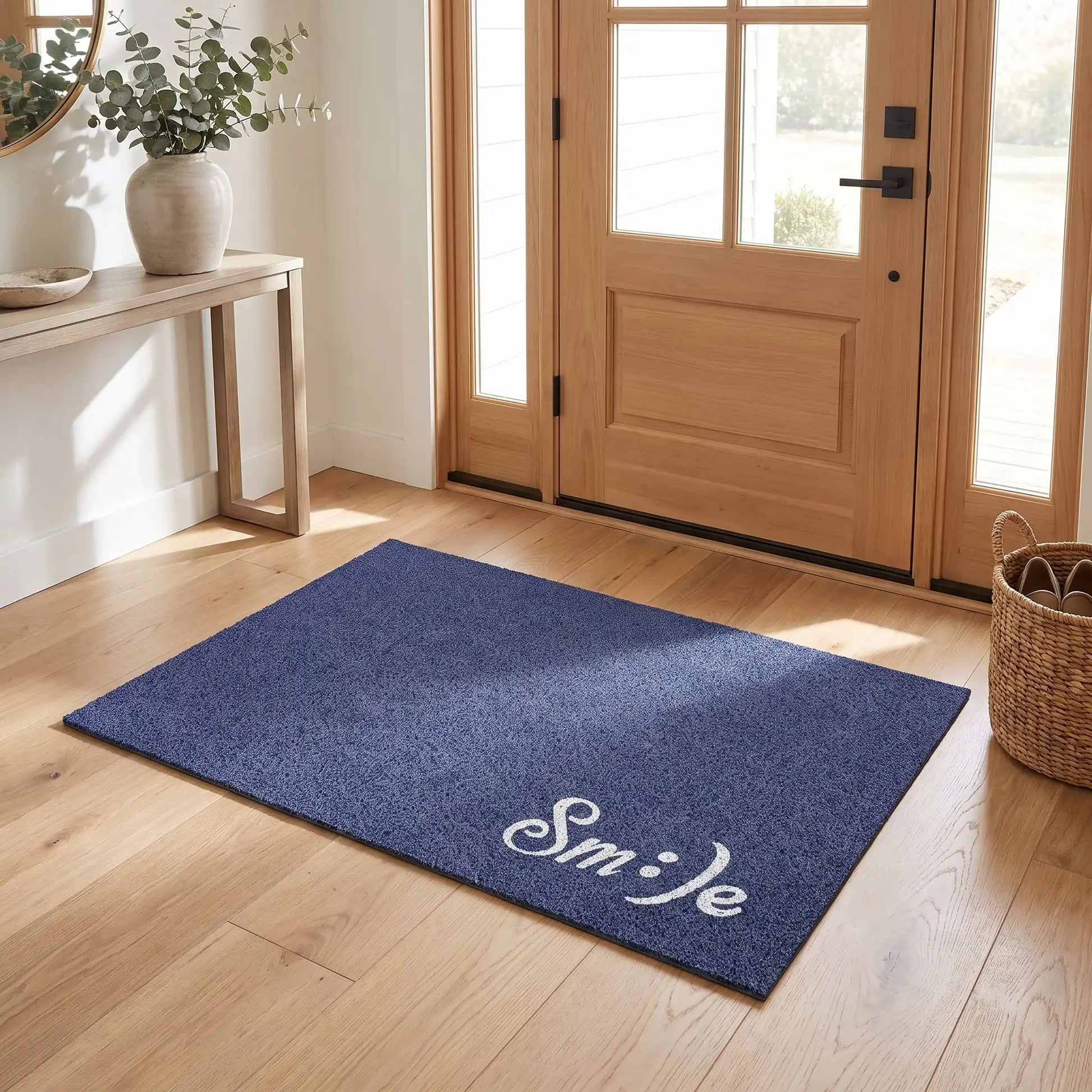 Tapis d’entrée NORDEN™ CleanStep capture antipoussière PVC & soie bleu