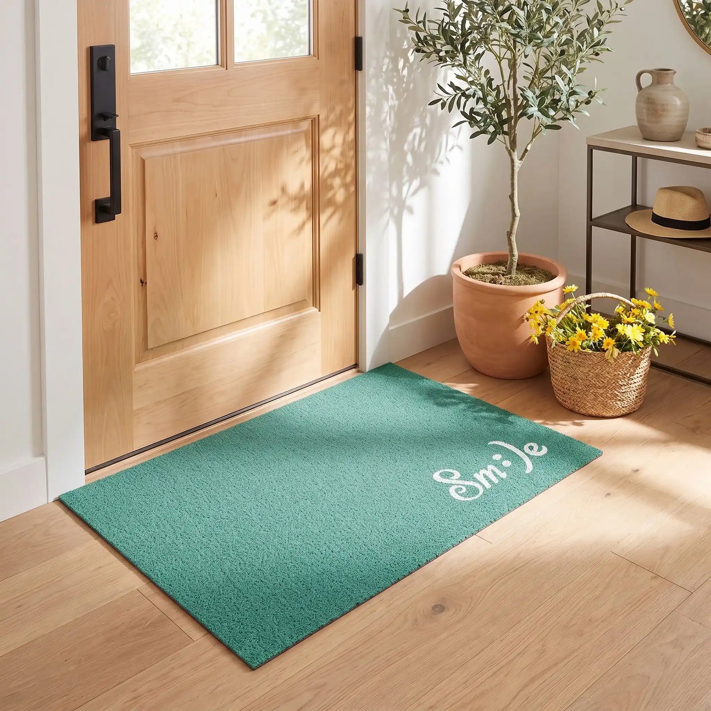 Tapis d’entrée NORDEN™ CleanStep capture antipoussière PVC & soie vert