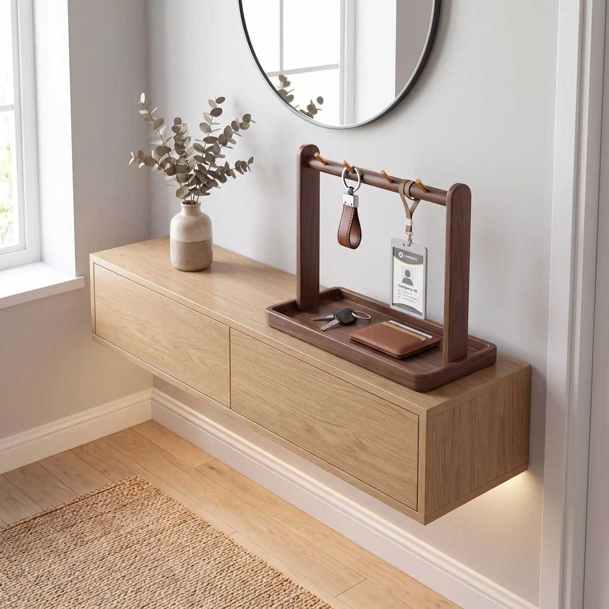 Vide poche design skog column sur meuble