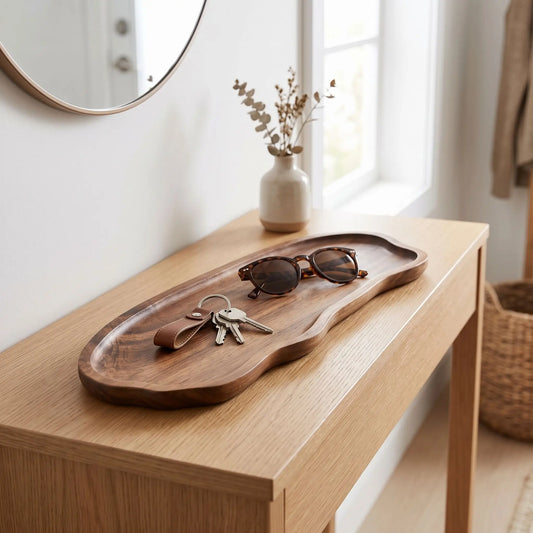 Vide Poche Entrée SKOG™ en bois massif d’acacia modèle classique