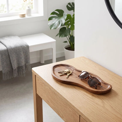 Vide Poche Entrée SKOG™ en bois massif d’acacia modèle long