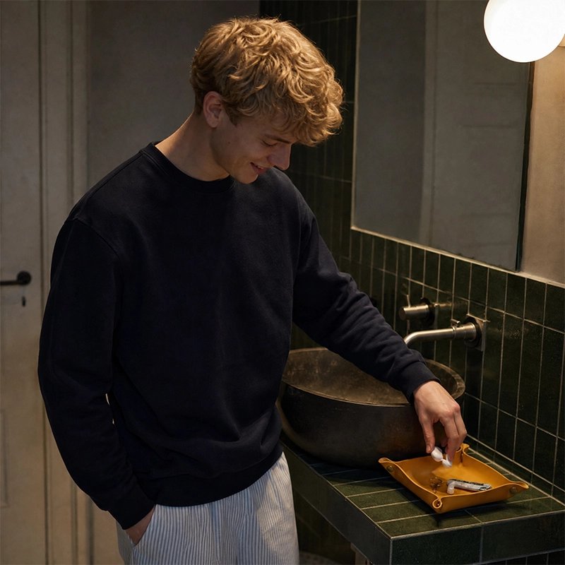 Vide‑poche NORDEN™ pliable en similicuir au design minimaliste